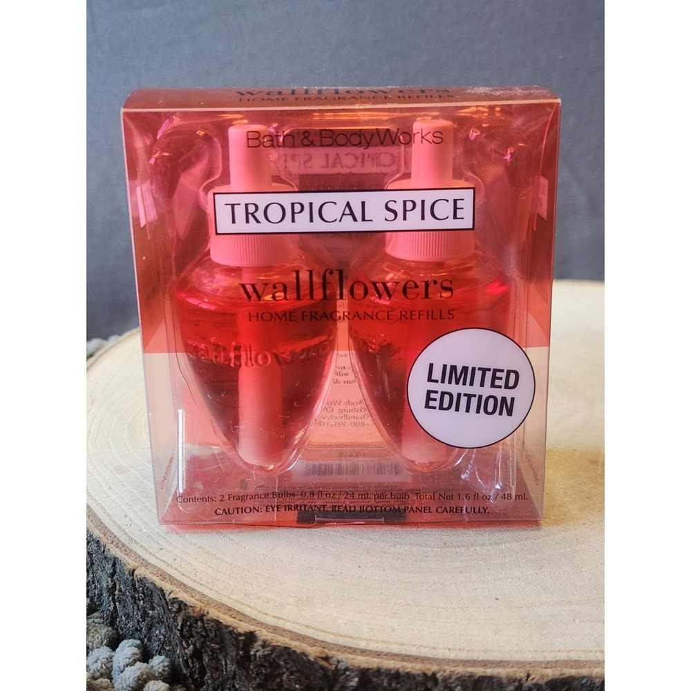 Bath &‎ Body Works Tropical Spice Wallflower Oil NEW Limited Edition Holiday BBW